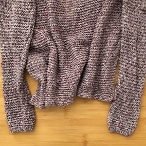 Hollister Co Heather Maroon Sweater with Lace Back Detailing